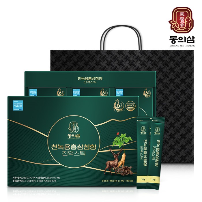 Cheon Deer Antler Red Ginseng Agarwoods Extract stick 30 bags